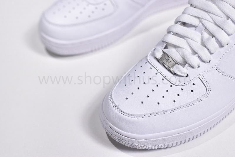 (Real Leather)NikeAir Force 1 AF1 07 - Triple White