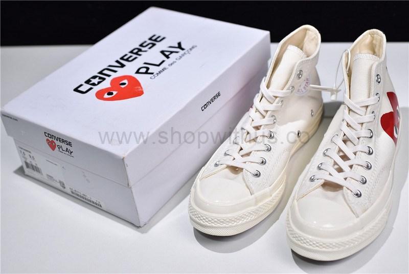 Comme des Garcons Play x Converse Chuck Taylor All-Star 70s Hi - White