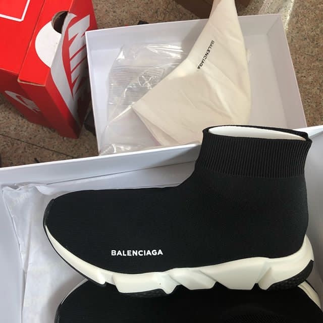 BalenciagaUnisex Speed Trainer Mid - Black/White