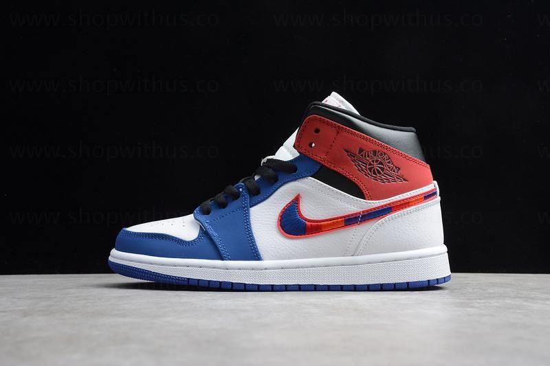 Air Jordan 1 AJ1 Mid - Multicolored Swoosh