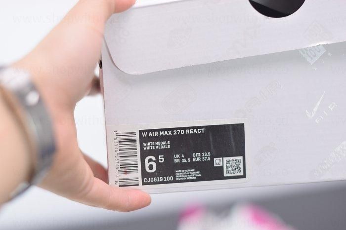 NikeUnisex Air Max 270 React - Fire Pink