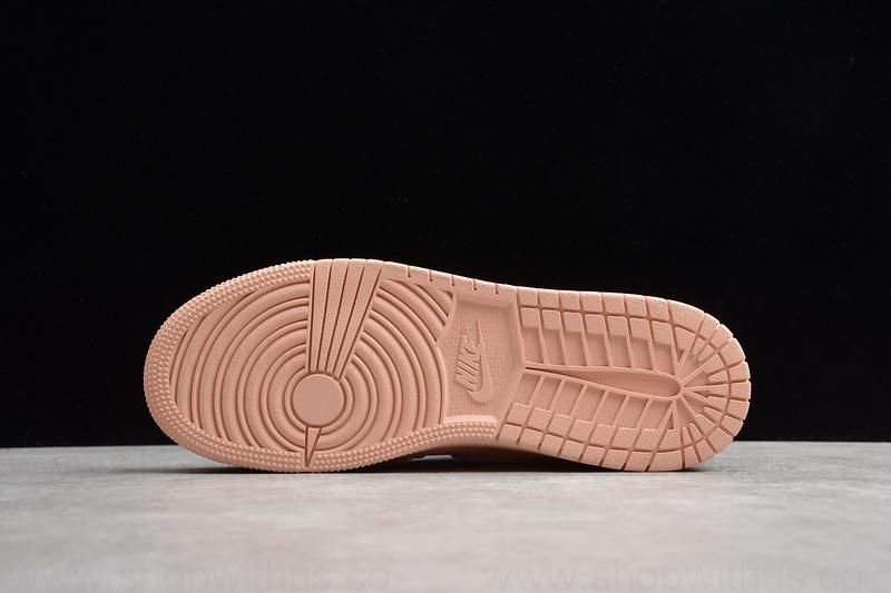 WMNS Air Jordan 1 AJ1 Mid - Coral Gold