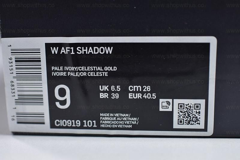 NikeUnisex Air Force 1 AF1 Shadow - Pale Ivory