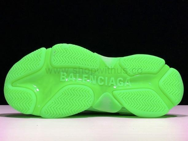 BalenciagaUnisex Triple S Clear Sole -  Neon Green