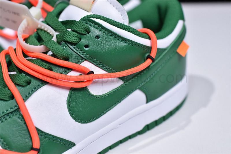 Off-White x NikeSB Dunk Low - Pine Green
