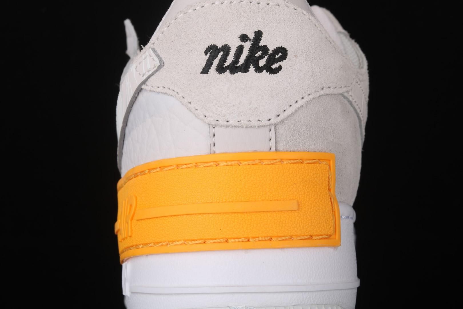 NikeWMNS Air Force 1 AF1 Low Shadow - Vast Grey/Laser Orange
