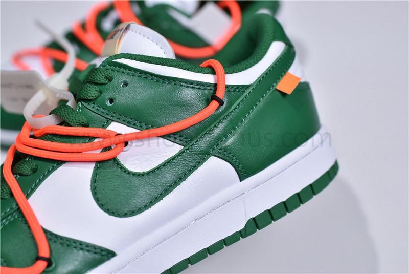 Off-White x NikeSB Dunk Low - Pine Green