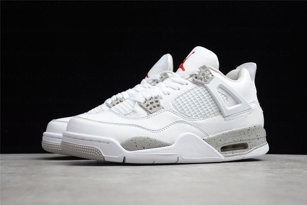 Air Jordan 4 AJ4 Retro - White Oreo