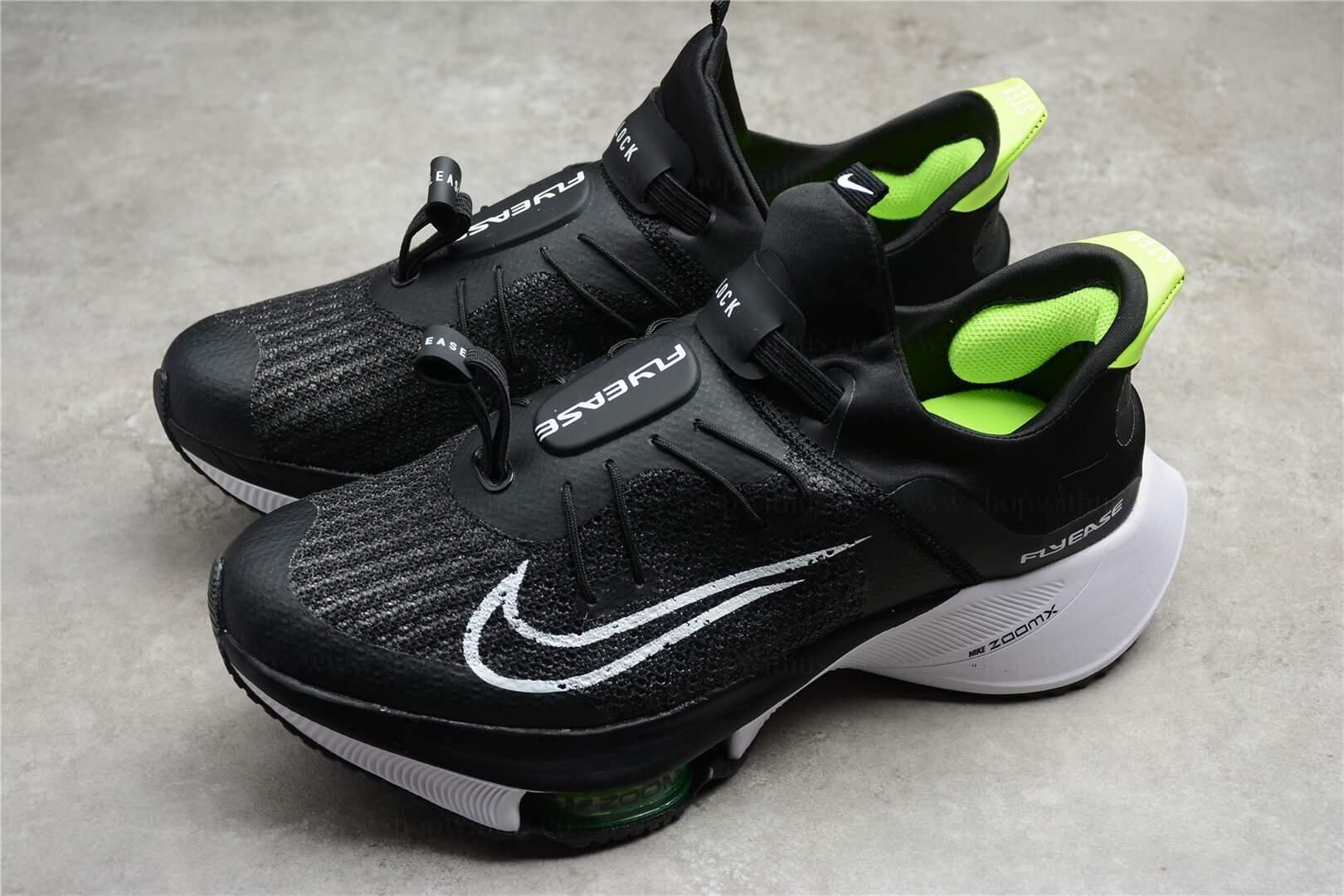 NikeZoom Tempo NEXT% Flyease - Black White Volt