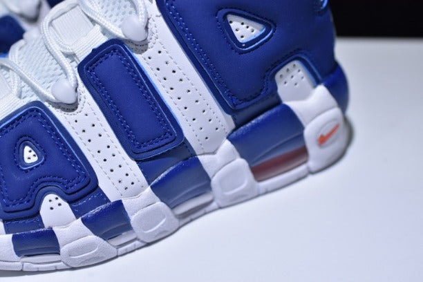 NikeAir More Uptempo Mid Basketball Shoe - Knicks
