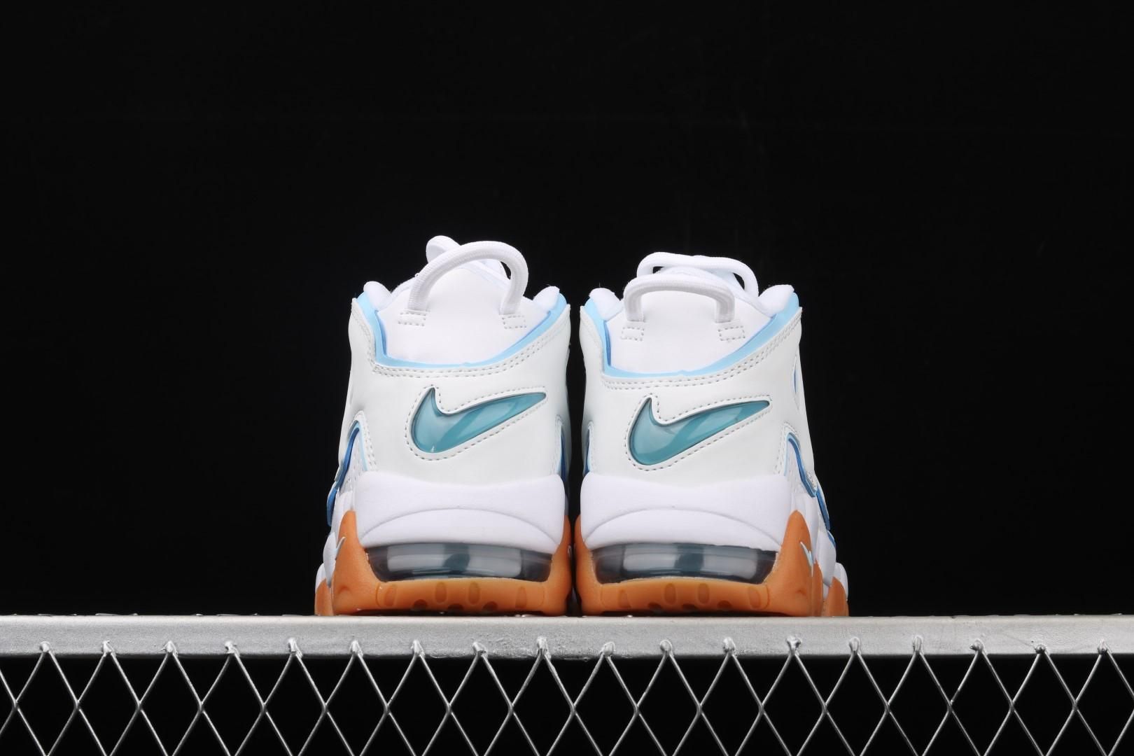 NikeUnisex Air More Uptempo - White Aqua Gum