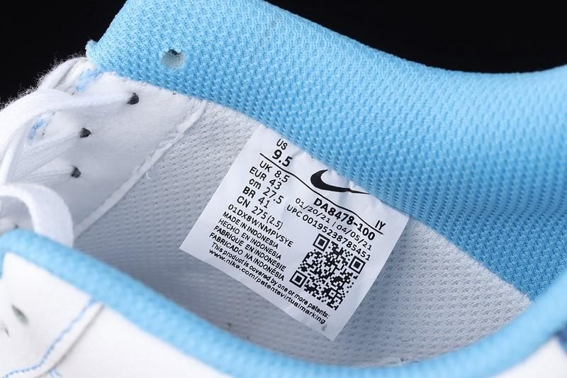 NikeUnisex Air Force 1 AF1 Low First Use White University Blue