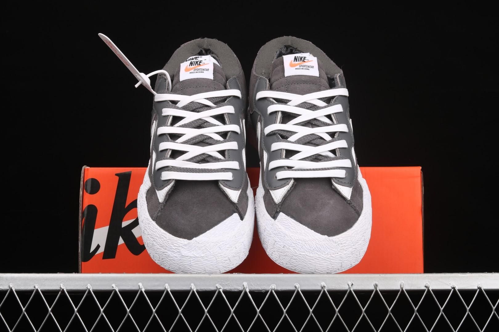 NikeUnisex Blazer Low x sacai - Iron Grey