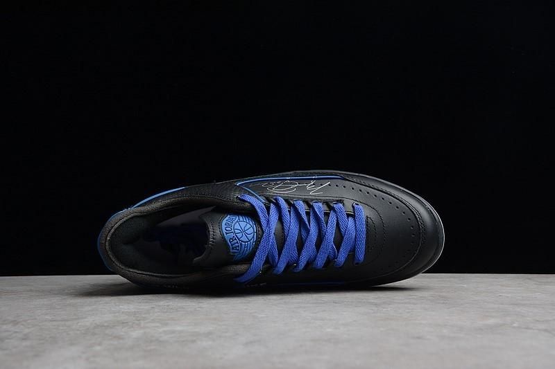 Off-White x Air Jordan 2 AJ2 Retro Low - Black Blue