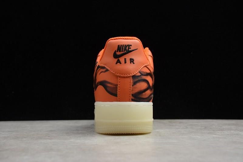 NikeUnisex  Air Force 1 AF1 Low - Orange Skeleton Halloween