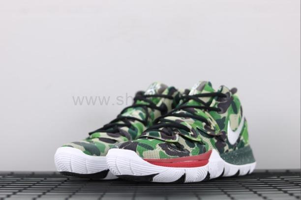 Bape x NikeBasketball Kyrie 5 PE Camo - Green/White