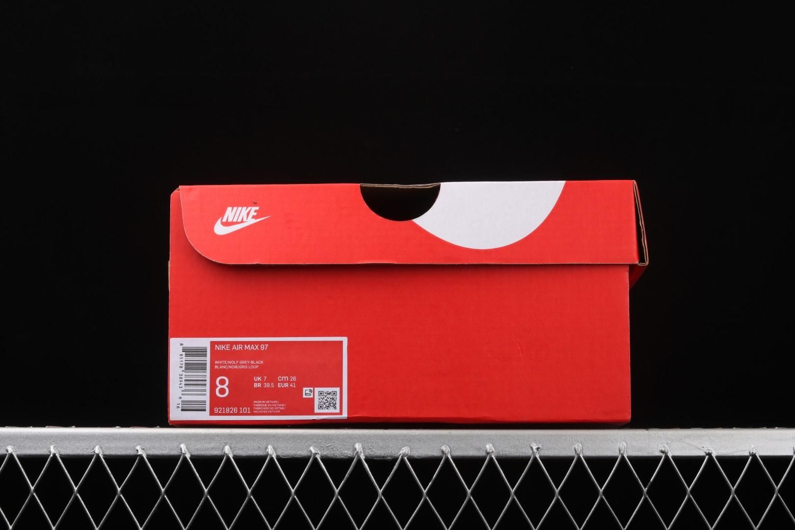 NikeUnisex Air Max 97 AM97 - Triple White/Wolf Grey