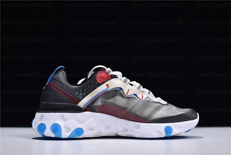 NikeReact Element 87 - Dark Grey/Pure Platinum-Photo Blue