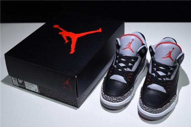 NikeUnisex Air Jordan 3 AJ3 Retro - Black Cement