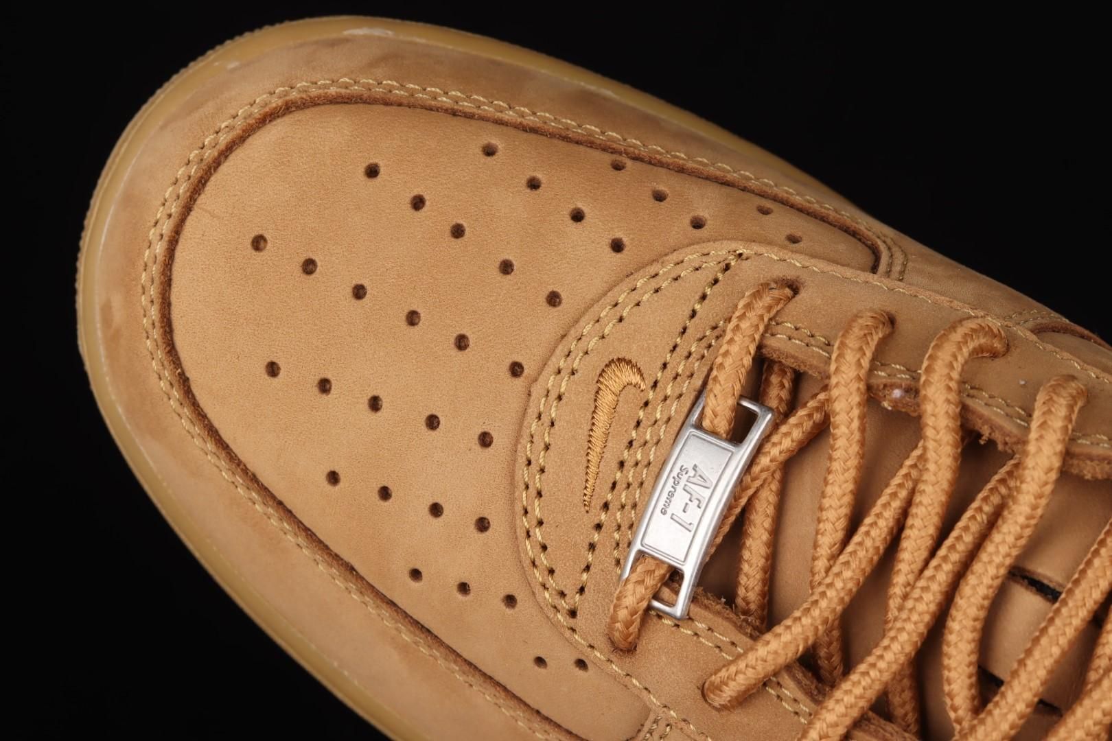 supreme x Air force 1 AF1 low - wheat