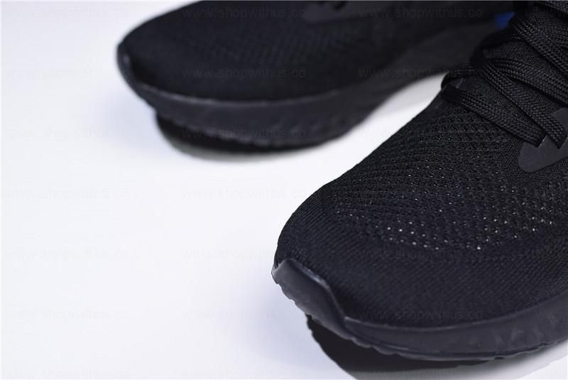 NikeUnisex Epic React Flyknit - Black/Racer Blue
