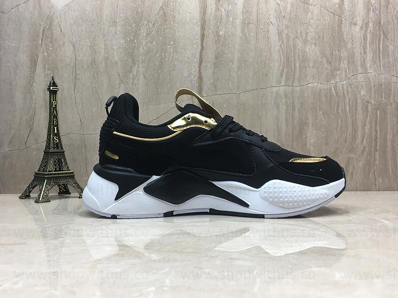 PumaMen's RS-X Trophy Trainers - Black/Gold