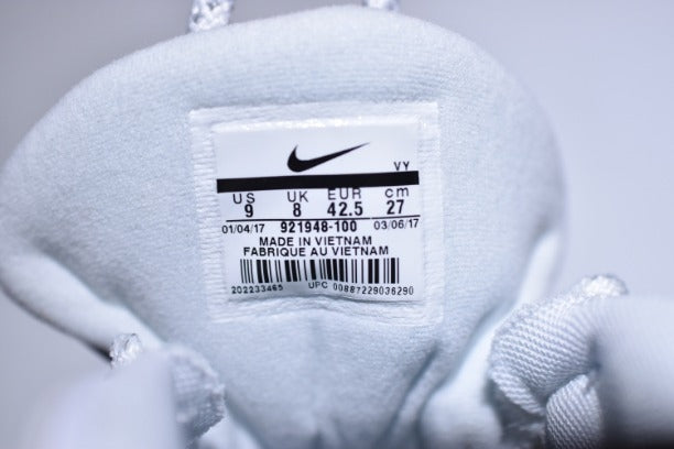 NikeAir More Uptempo Mid Basketball Shoe - Triple White