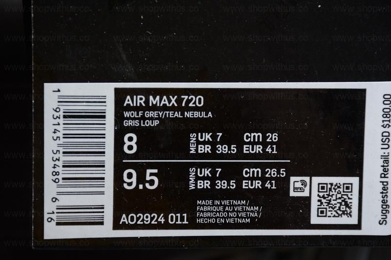 NikeAir Max 720 - Wolf Grey/Teal Nebula
