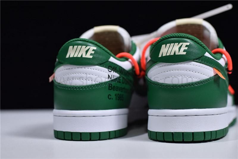 Off-White x NikeSB Dunk Low - Pine Green