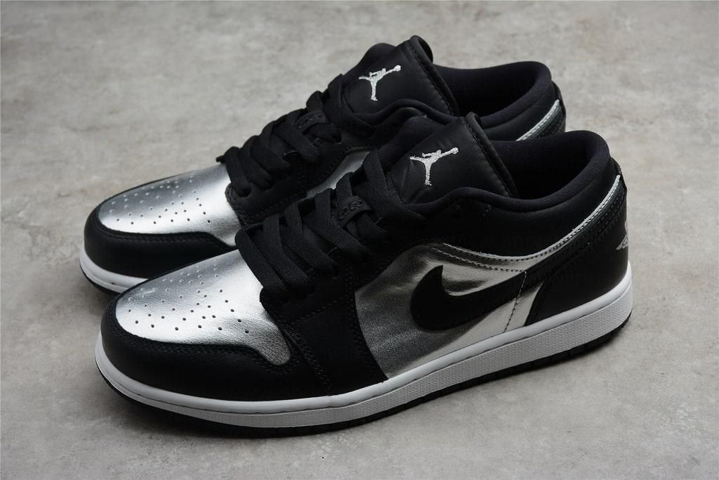 Air Jordan 1 AJ1 Retro Low - Silver Toe
