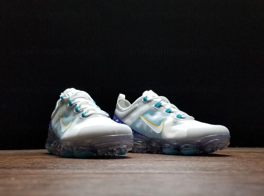 NikeAir VaporMax 2019 - White University/Gold Wolf Grey