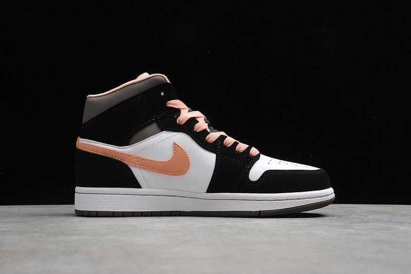 Unisex Air Jordan 1 AJ1 Mid -  Peach Mocha