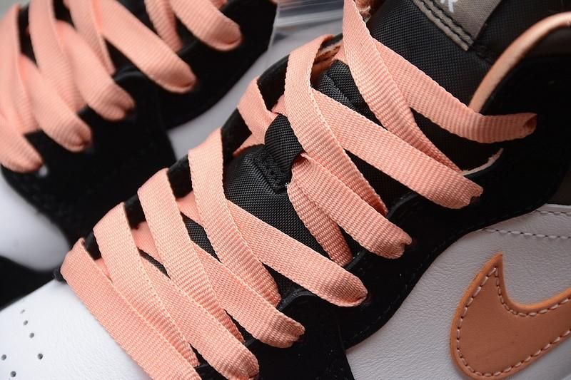 Unisex Air Jordan 1 AJ1 Mid -  Peach Mocha
