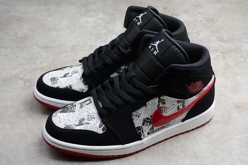 Air Jordan 1 AJ1 Mid SE Newspaper - Air Times