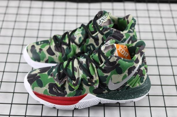 Bape x NikeBasketball Kyrie 5 PE Camo - Green/White