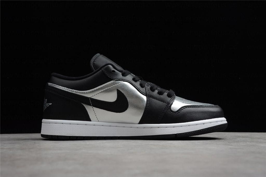Air Jordan 1 AJ1 Retro Low - Silver Toe
