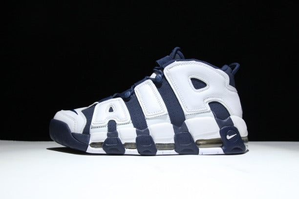 NikeAir More Uptempo Mid Basketball Shoe - Olympic