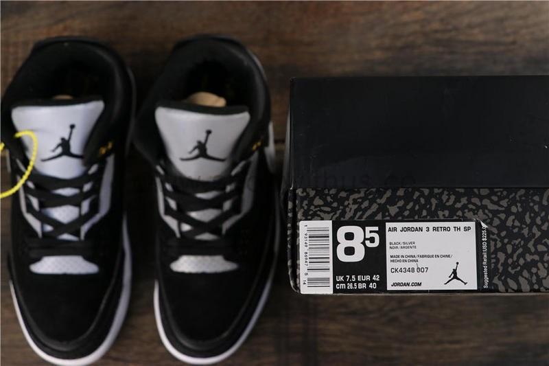 Air Jordan 3 AJ3 Retro Tinker -  Black Cement