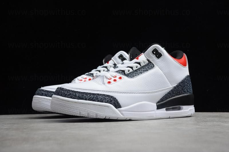 Air Jordan 3 AJ3 Retro Denim - Fire Red