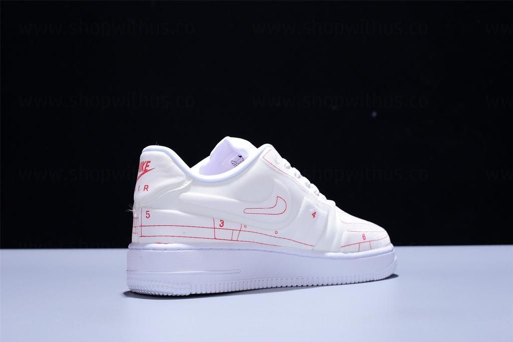 NikeUnisex Air Force 1 AF1 07 Low LX Blueprint - "Summit White