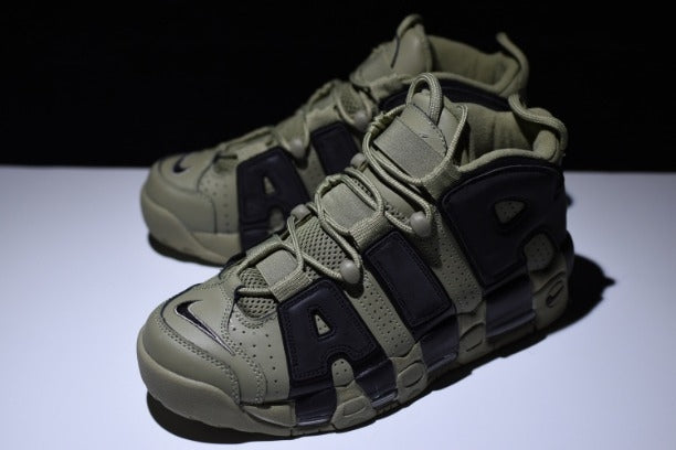 NikeAir More Uptempo Mid Basketball Shoe - Dark Stucco