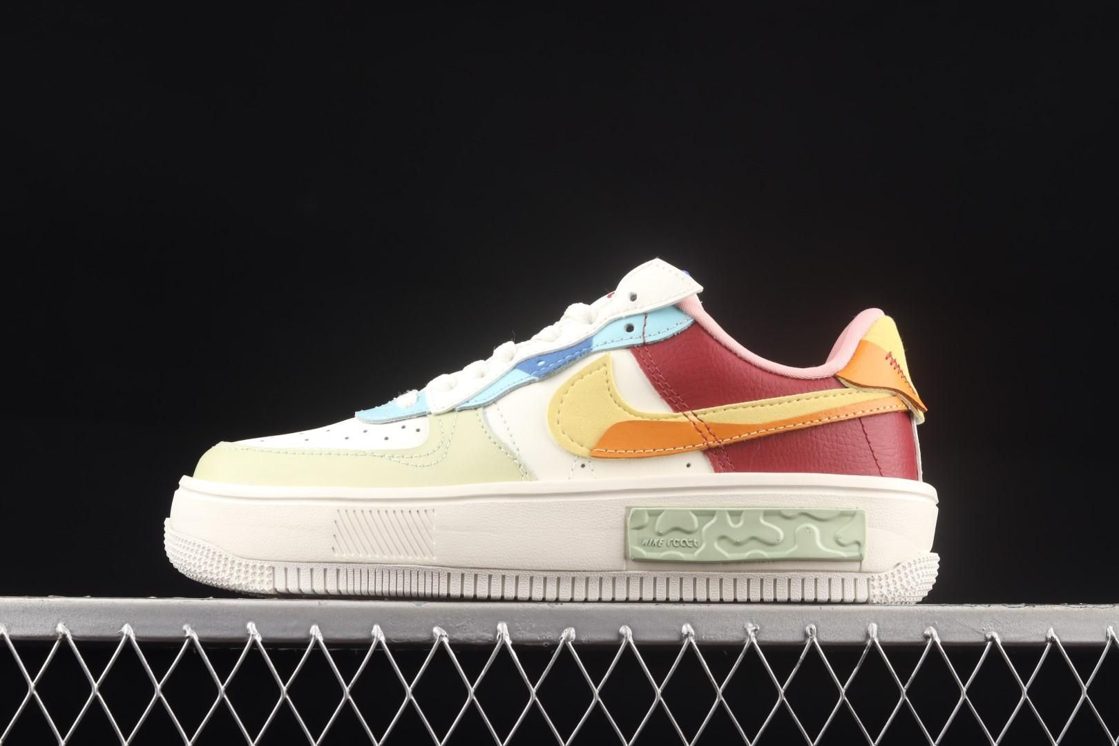 NikeUnisex Air Force 1 AF1 Fontanka - Sail Multi