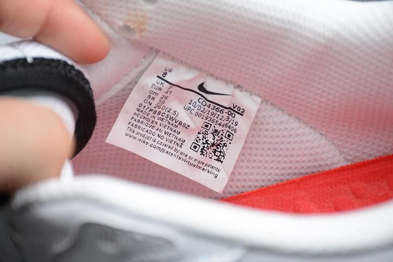 NikeAir Force 1 AF1 React - White/Black/Red