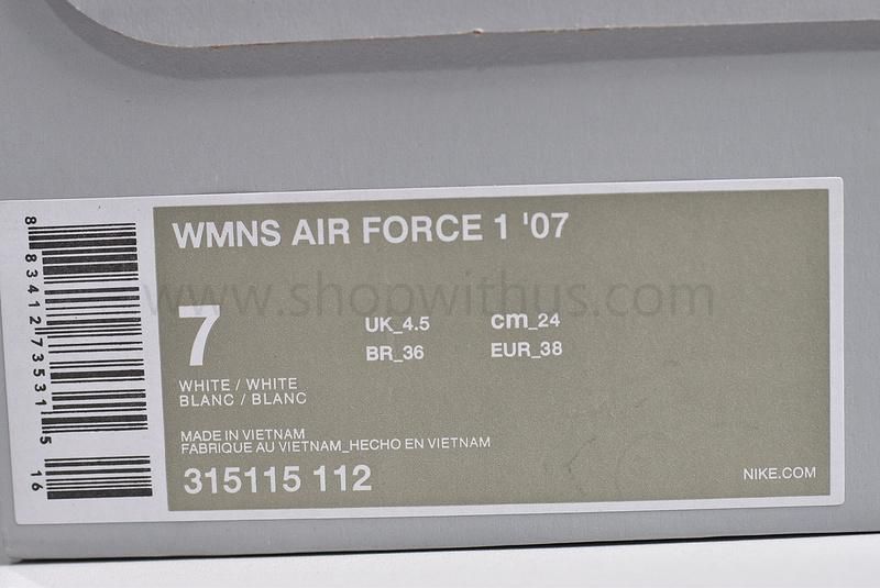 (Real Leather)NikeAir Force 1 AF1 07 - Triple White