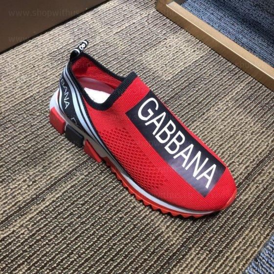 Dolce & Gabbana Sorrento Logo trainer - Red Black