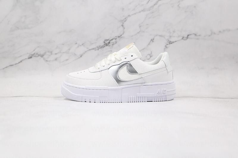Unisex Air Force 1 AF1 Pixel - White Gold Chain