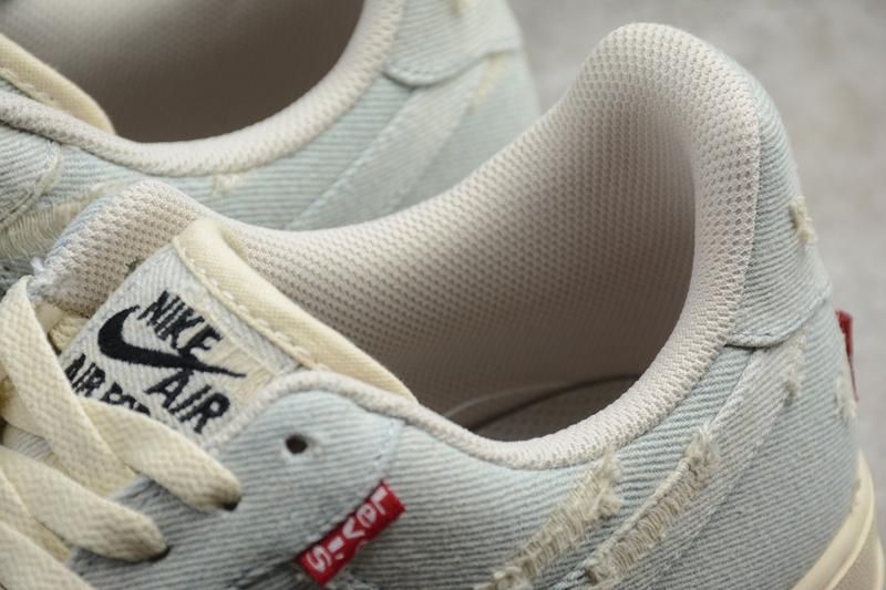 Levis x NikeUnisex Air Force 1 AF1 Low - Beige/Blue