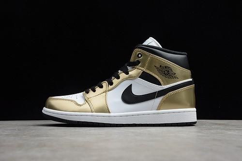 Air Jordan 1 AJ1 Mid - Metallic Gold