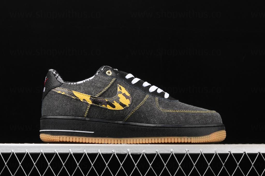 NikeAir Force 1 AF1 Low - Camo Denim