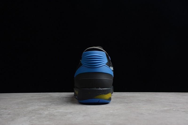 Off-White x Air Jordan 2 AJ2 Retro Low - Black Blue